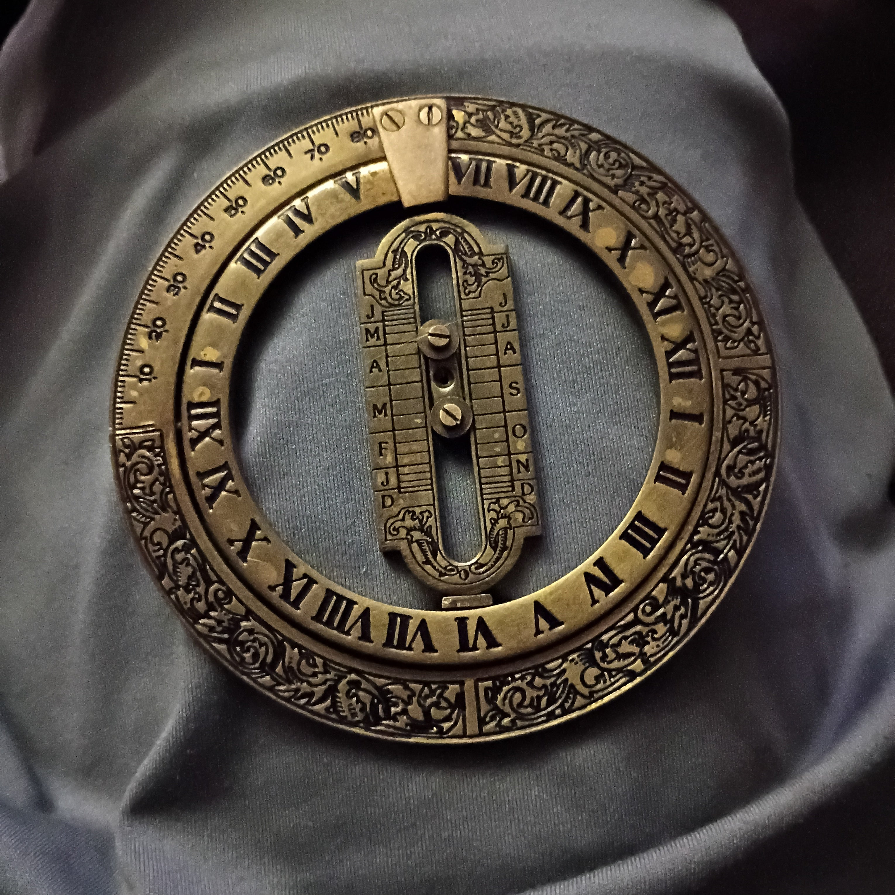 vintage 1987 Franklin Mint sundial